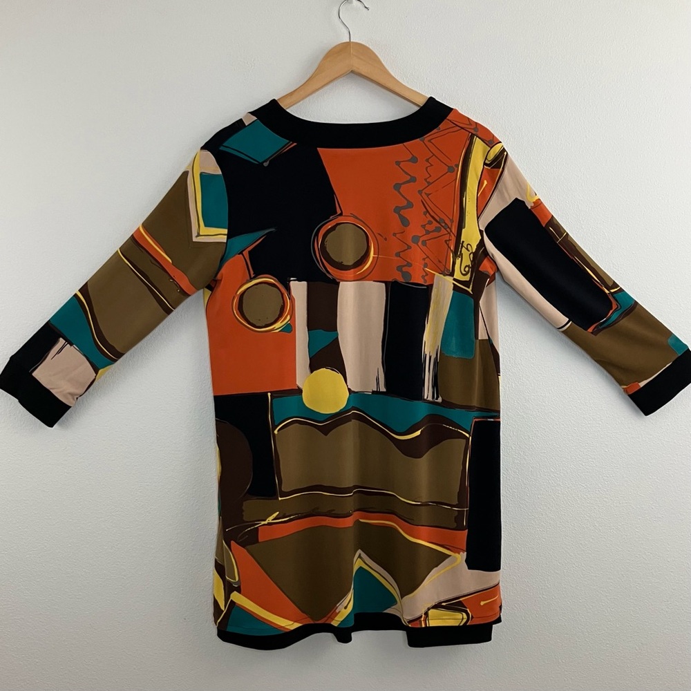 Abstract Patterned Open Front 2 Way Reversible Ca… - image 6